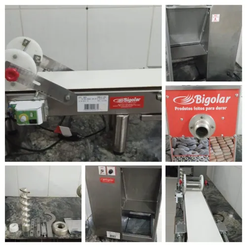Máquina semi nova para produção de rosquinhas tudo conforme a foto 