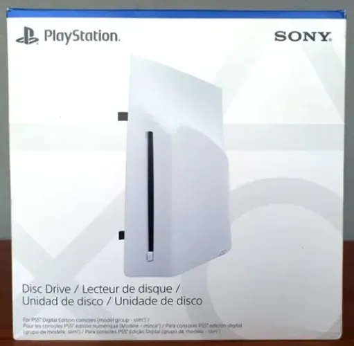 Leitor de Disco Para Playstation 5 Slim, PS5 Pro Sony, Edição digital, Branco 