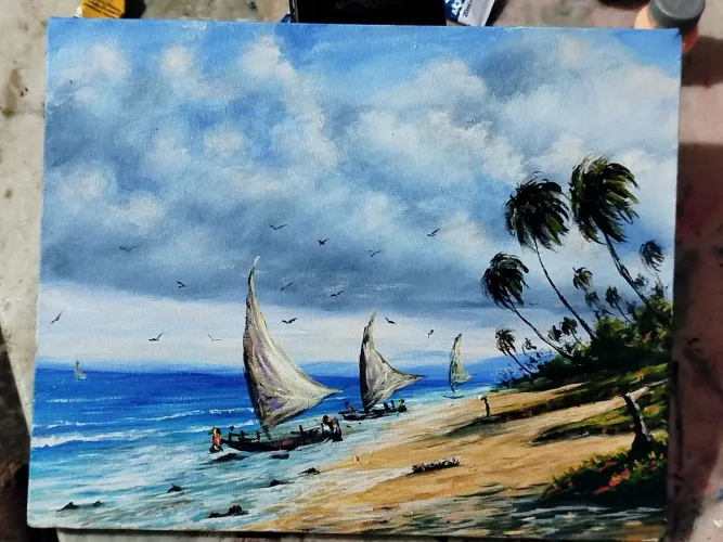Pintura em tela 30x25cm