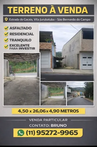Terreno Documentado à Venda ou Troca em SBC