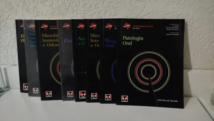 Lote 8 Livros Série ABENO Odontologia Essencial (Parte Básica) - 2 Lacrados