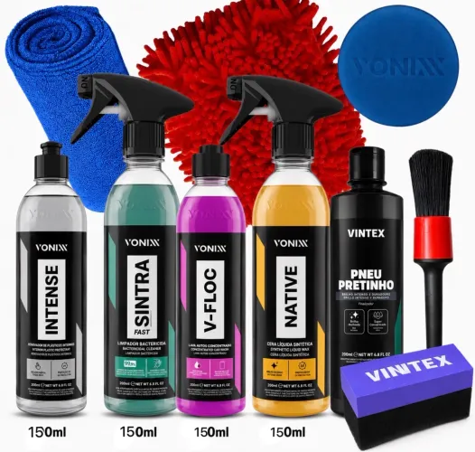 ? KIT ESTÉTICA AUTOMOTIVA PREMIUM - 5 PRODUTOS + ACESSÓRIOS ? 