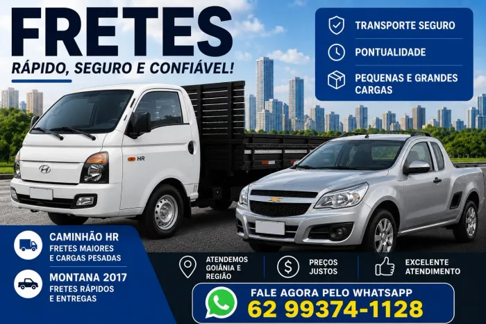 Pequenos fretes Goiânia e região