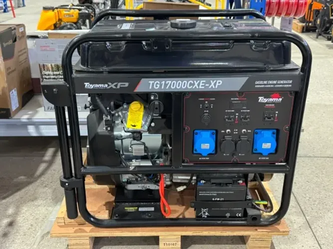 GERADOR A GASOLINA MONOFASICO 16KVA 60HZ PARTIDA ELETRICA 115/230V TG17000CXE-XP - TOYAMA