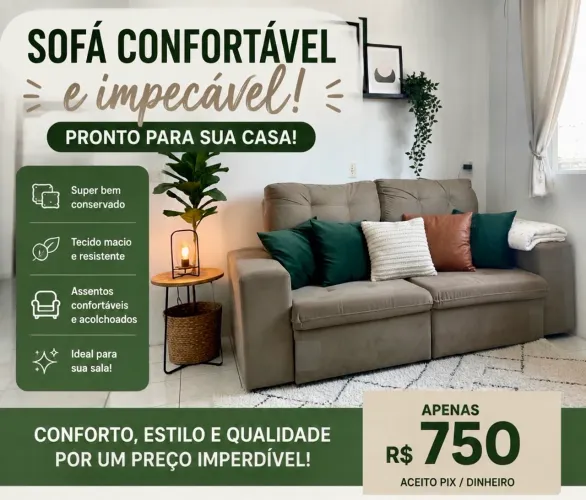 Sofá dois lugares