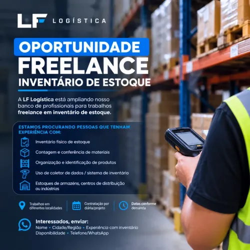 OPORTUNIDADE FREELANCE - INVENTÁRIO DE ESTOQUE