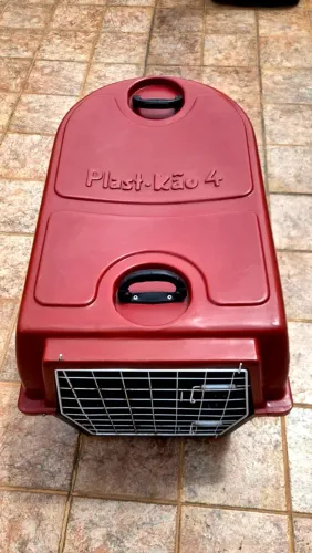 Caixa de Transporte Plast Kao n4 para Cachorros Porte Médio