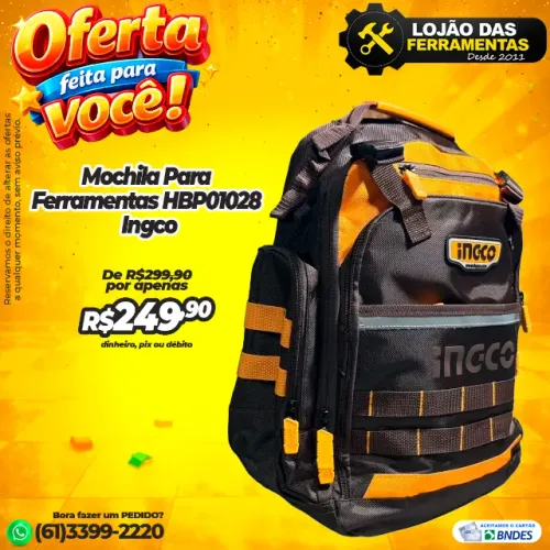Mochila Para Ferramentas HBP01028 Ingco