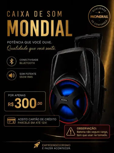 Caixa de som Bluetooth