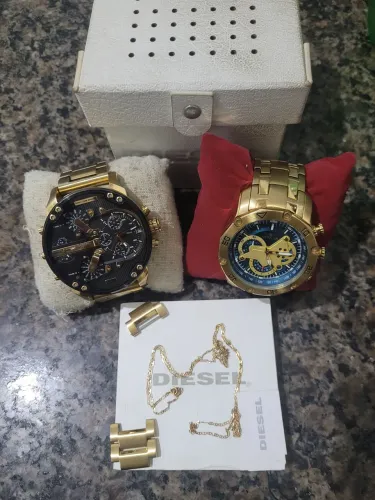 Vendo cordão de ouro 2 gramas + Relógio DIESEL e INVICTA tudo por 2 mil