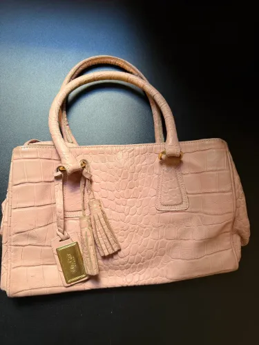 Bolsa Mr Cat Couro Legítimo Rosa