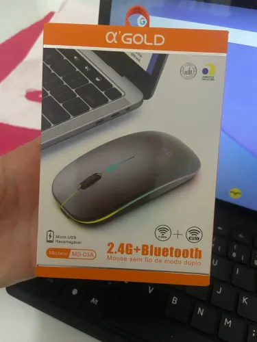 Mouse via Bluetooth no precinho, sem marcas de uso!
