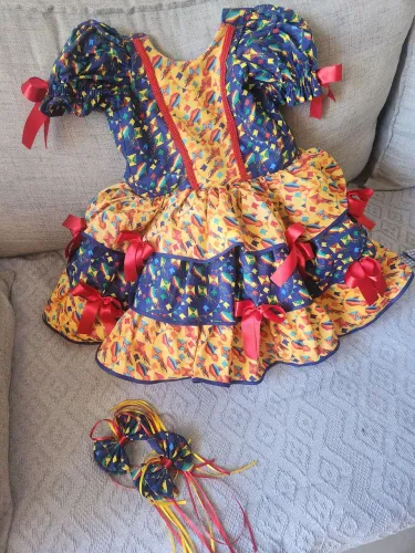 Roupa de festa junina 6 a 7 anos
