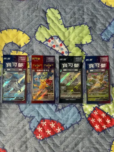 Pokemon Promo De 4 Cartas Chinesas Pokemon Selado Arceus/Pikachu/Leafeon/glaceon