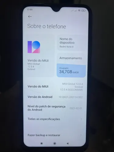 Vendo redmi note 8