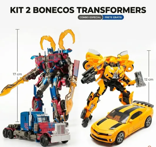 Optimus Prime Commander 17 cm +Bumblebee 12 cm      