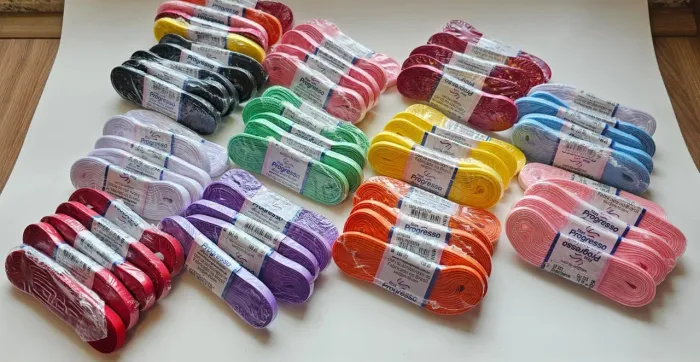Kit de Fitas de Gorgurão 7 mm (60 fitas)