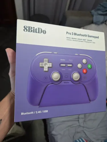 Controle 8Bitdo Pro 3 - Sem uso, aberto para testes apenas.