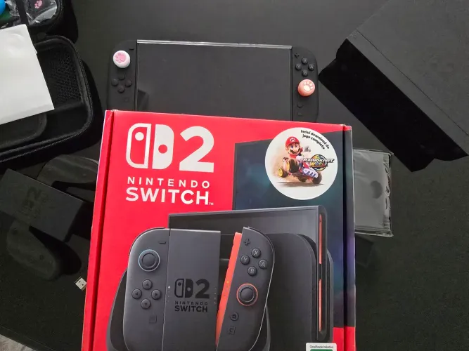 Nintendo switch 2 Mario kart e Fifa 26. Na garantia