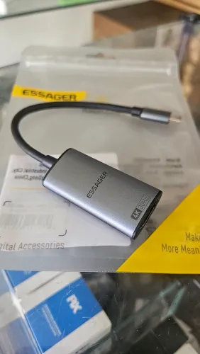 Essager adaptador hdmi fêmea para tipo C 4k