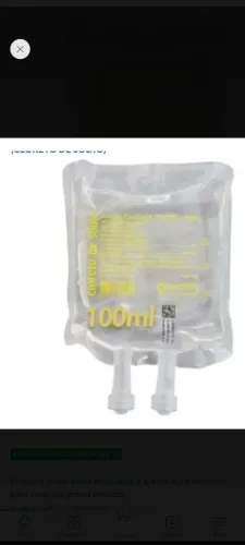 Kit 10 Bolsas de Soro Fisiológico de 100ml