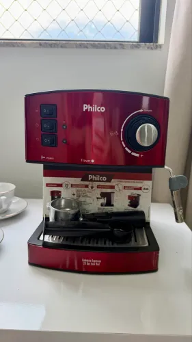 Cafeteira Expresso Philco 20 Bar Inox Red (Café em Pó) - Excelente Estado!