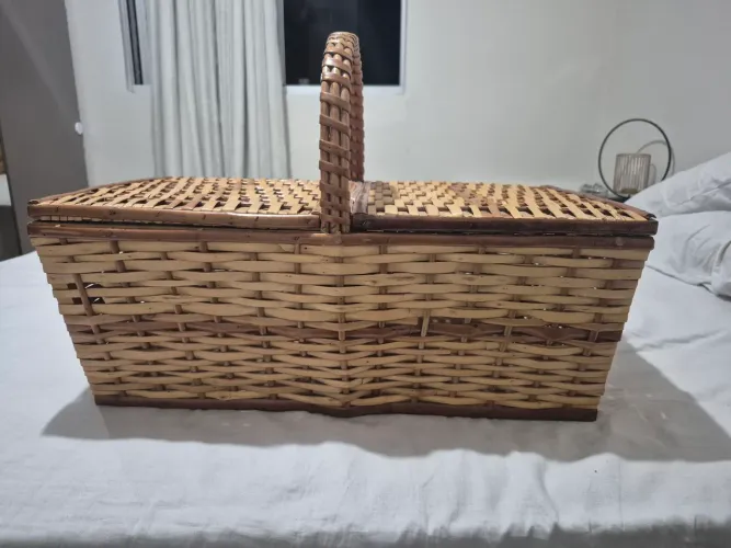 Linda cesta para picnic ou eventos só R$89