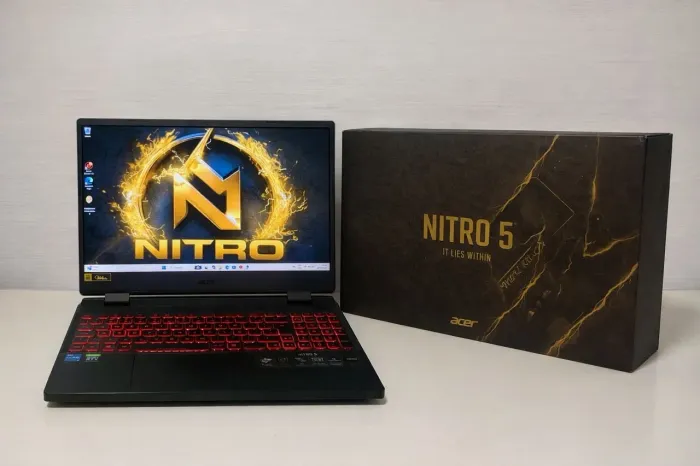 Notebook GAMER Acer Nitro  i5 12°Th Gen 16GB RAM 512Ssd NVMe NVIDIA GeForce RTX 3050 4GB 
