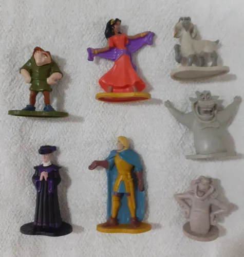 Lote Miniaturas Corcunda de Notredame - Sucrilhos Kellogs - Anos 90