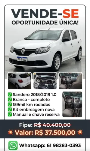 Renault Sandero Authentique Flex 1.0 12V 5P 2019
