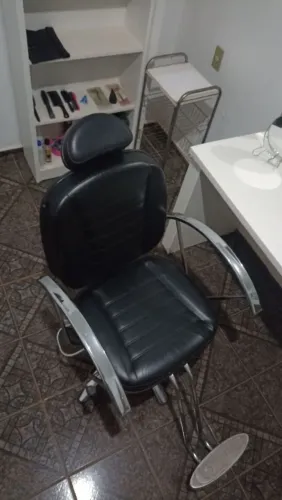 Cadeira para cabeleireira hidráulica reclinável