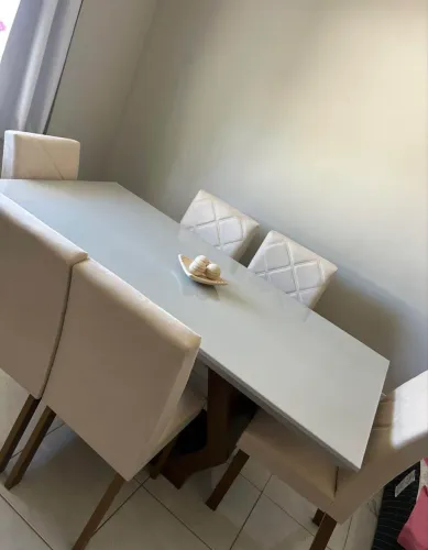 Mesa tampo de vidro