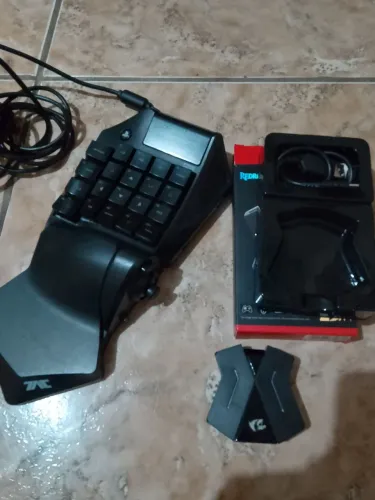 Teclado gamer mais conversor para play station