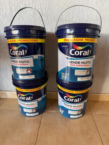 Tinta coral preço promocional nas 4 unidades