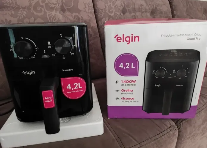 Fritadeira elétrica air fryer elgin