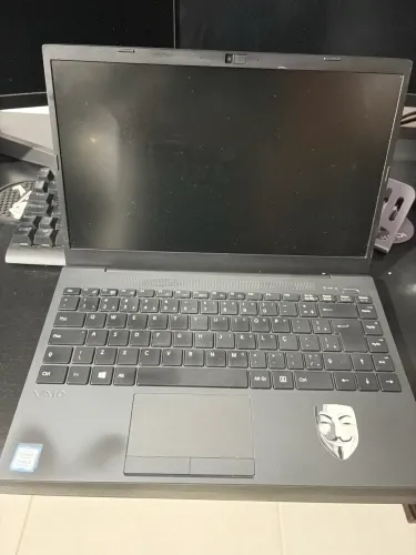 Notebook para retirar peças