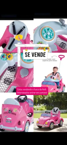 Carinho fusca para criança