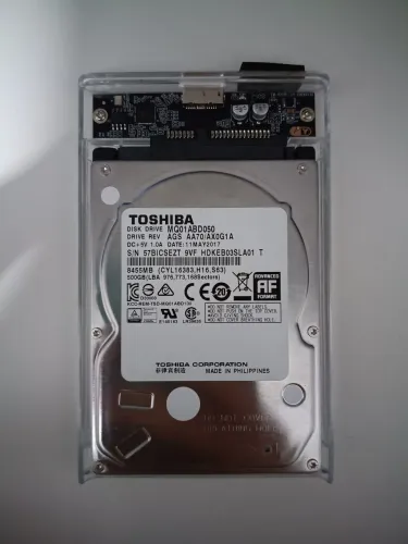 HD 500GB Toshiba 2.5" SATA (Para Notebook / PC - 100% Saudável)