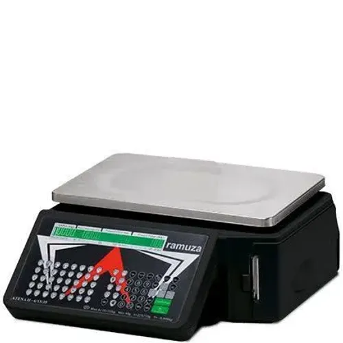 Balança digital com etiqueta 
