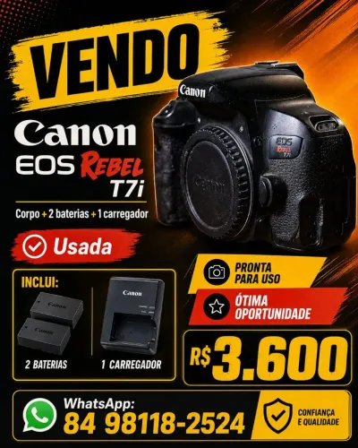 Câmera Canon T7i 