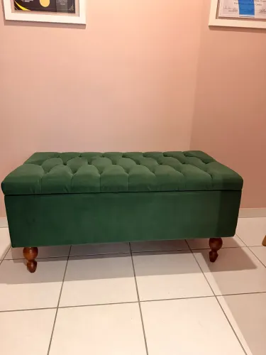 Recamier baú estofado 