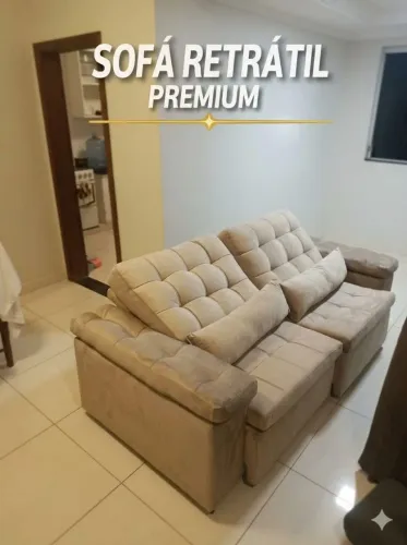 Sofá retrátil reclinável pronta entrega promoção 