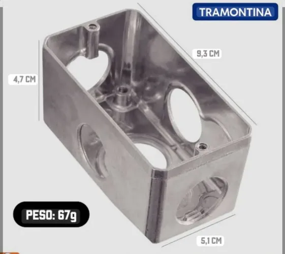 Condulete galvanizado tipo X 3/4 com 12 unidades. 