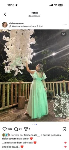 Vestido de festa verde