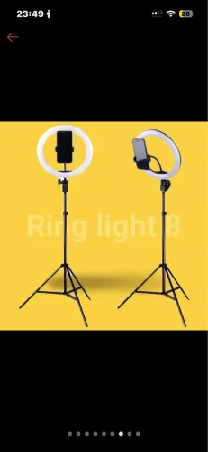 Ring Light Iluminador 8 Polegadas Com Tripé De 2.10 Metro MARISA