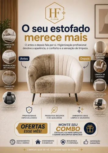 Lavagem a seco monte seu combo , tapete, colchões sofás e cortinas