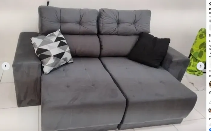 Sofá direto de fábrica, variedade de modelos e tamanhos, trabalhamos com material Suede,