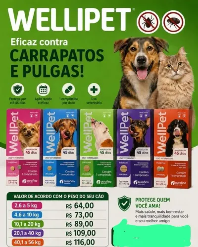 Vendo carrapaticida e anti pulga comprimindo 