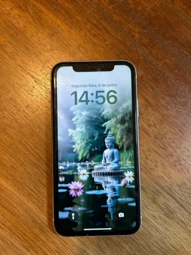 iPhone XR, branco, 78% de bateria, nunca aberto