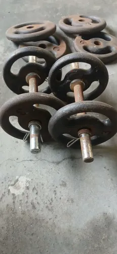 Halteres de ferro 2 pares de 3kg